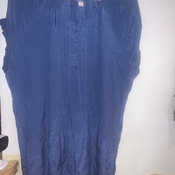 Women's Blue Blouse - Picture 1 of 1